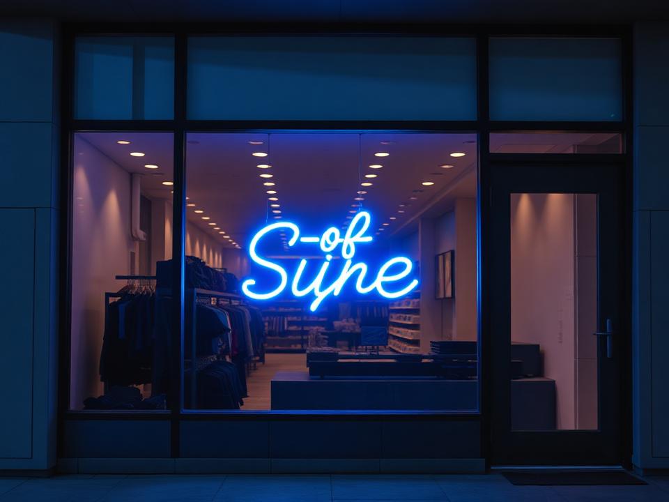 Retail Storefronts LED neon sign example