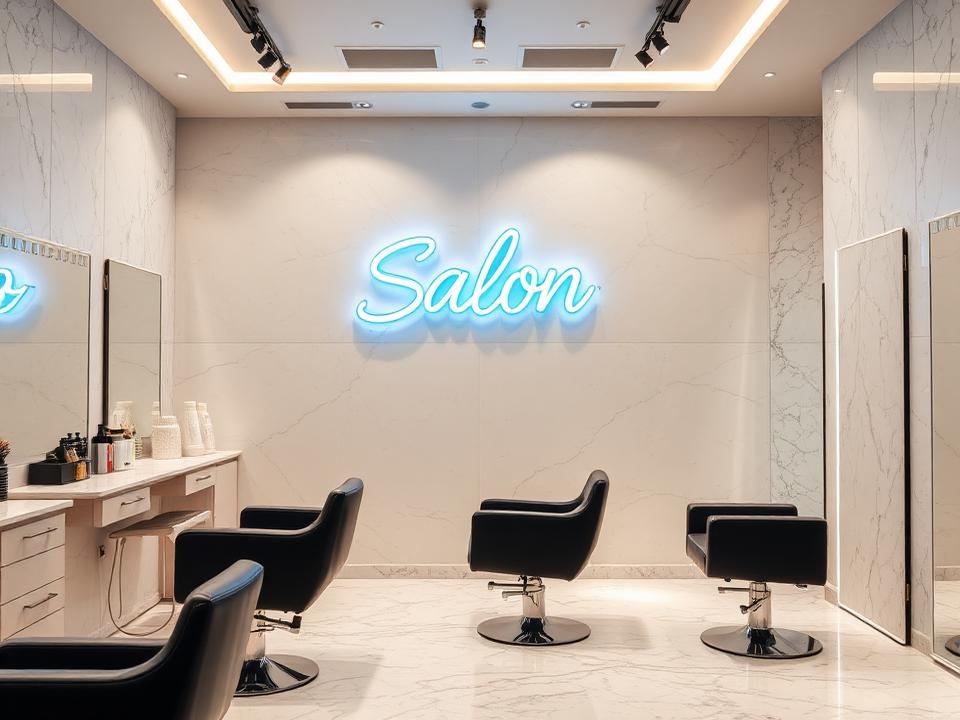 Salons & Spas LED neon sign example