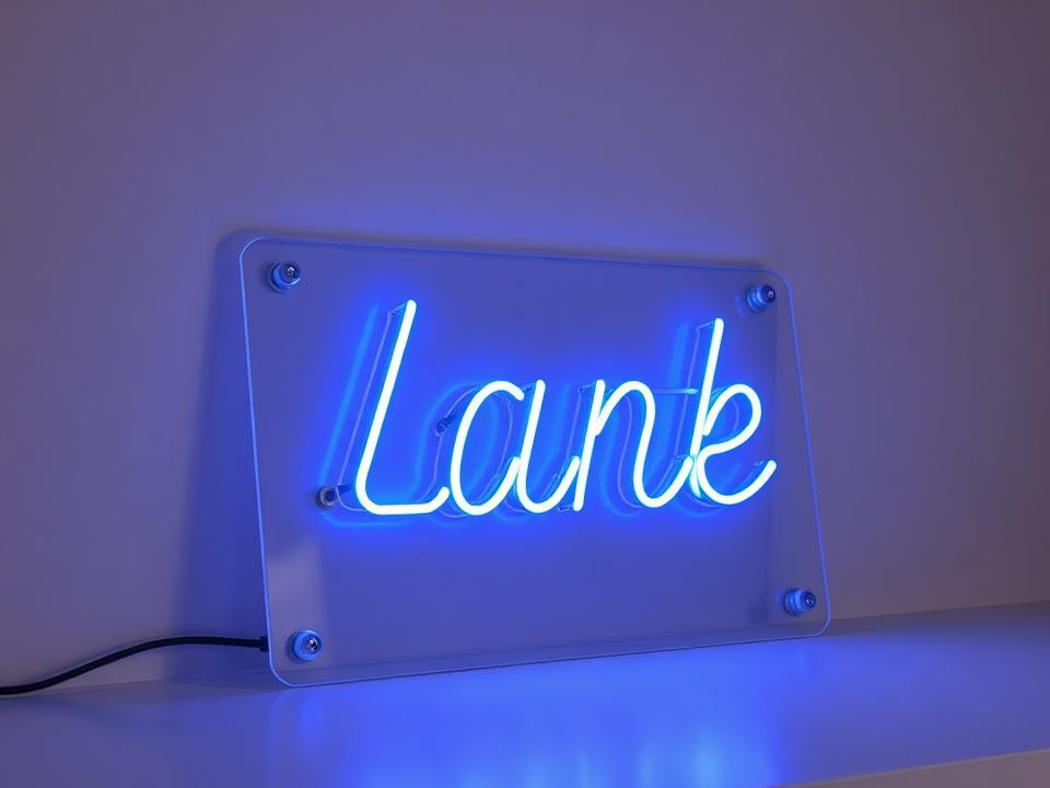 Custom Text Signs LED neon sign example