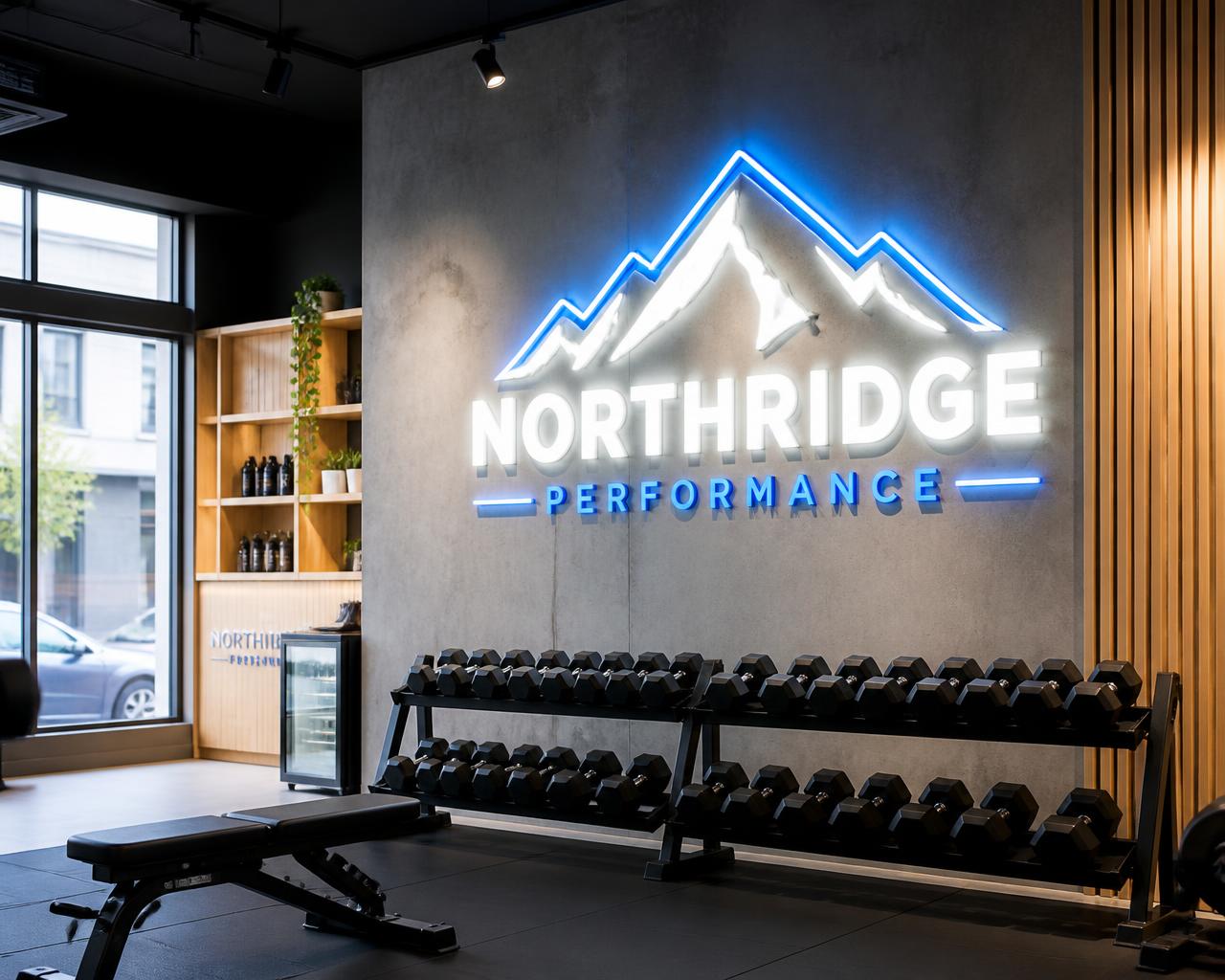 Gyms & Studios LED neon sign example